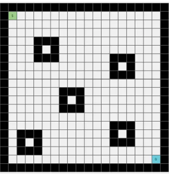 Figure 3.11: The path found by Theta* Search