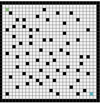 Figure 3.14: The path found by Theta* Search