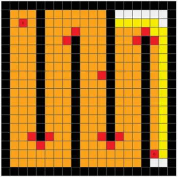 Figure 3.15: The map of 4 walls with a wiggled lane
