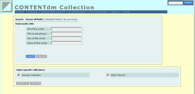 Figure 10. Advanced Search Page Contains FORM Elements 