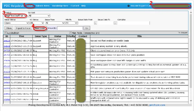 Figure 3 Listing page for issues