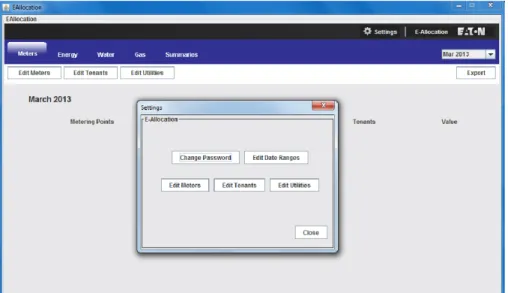 Figure 9. The Settings Dialog Box.