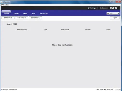 Figure 8. Main Screen of the E-Allocation Software.