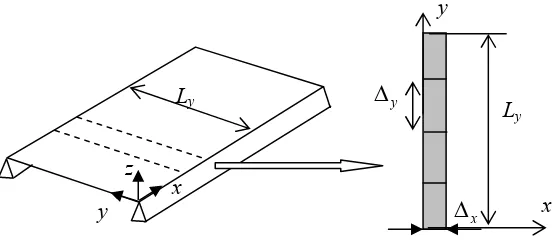 Figure 5.1: Simply supported plate strip. 