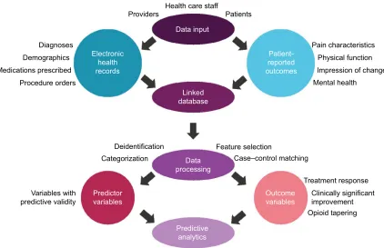 Figure 2 schematic representation of the processes required to generate predictive analytics from patient-reported outcome and electronic health record data.