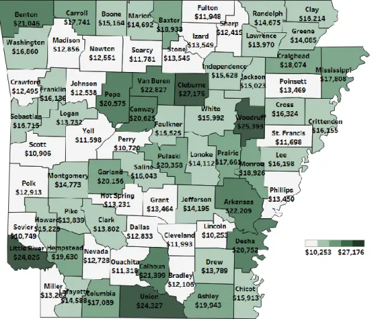 Figure 9. Property Assessments per Capita, 2019 