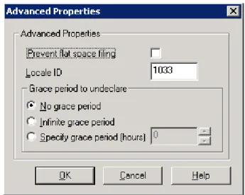 Figure 9 Advanced Properties dialog box