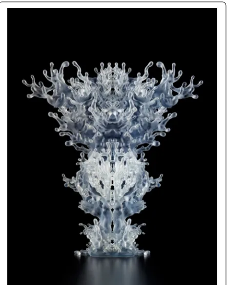 Fig. 3 Fractal Table (2008–2009) by WertelOberfell using stereo-lithography in epoxy resin