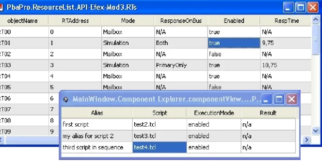 Table editing options 