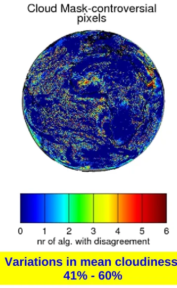 Fig. : Cloud masks of 12 MSG algorithms