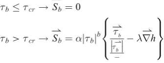 Figure 6velocity for four typical grain size dependent bed shear stressequations (Dawson et al.1997depends on the magnitude of the flow velocity