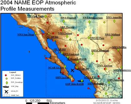 Figure 6.  NAME 2004 EOP atmospheric profile measurements.