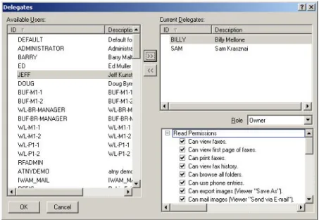 Figure 4:  RightFax FaxUtil Mailbox 