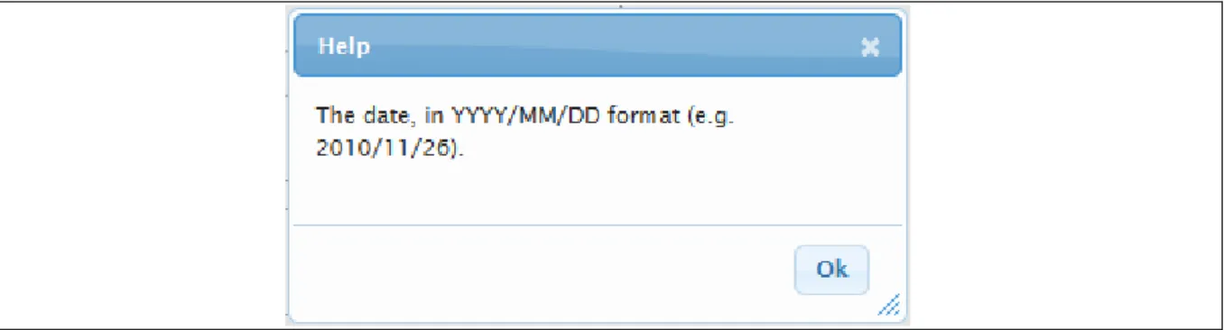Figure 8: Input field: Radio buttons 