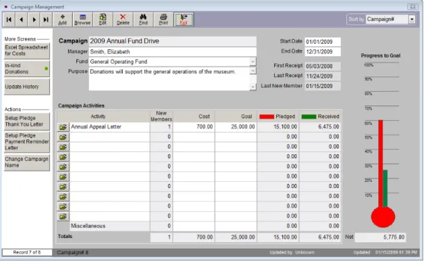 Figure 23-1 Campaign Management screen