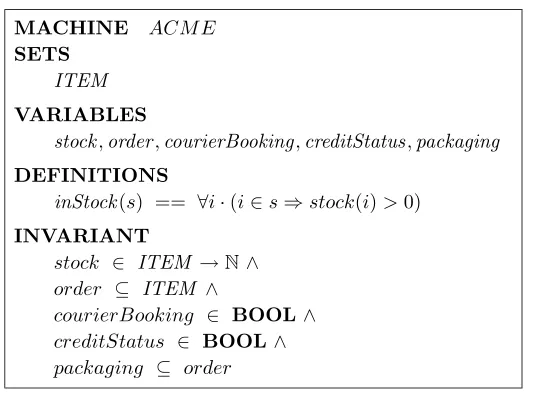 Figure 2: ACME machine state