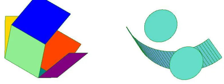 Figure 4: The Construction of a Cube and a Cylinder 