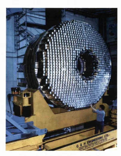 Figure 3.4: One of the endcap electromagnetic calorimeters prior to installa­tion.