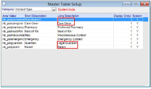 Figure 1-8 New Contact Types in the Master Table Setup  New option button on the Verify Plan Set Pop-up  