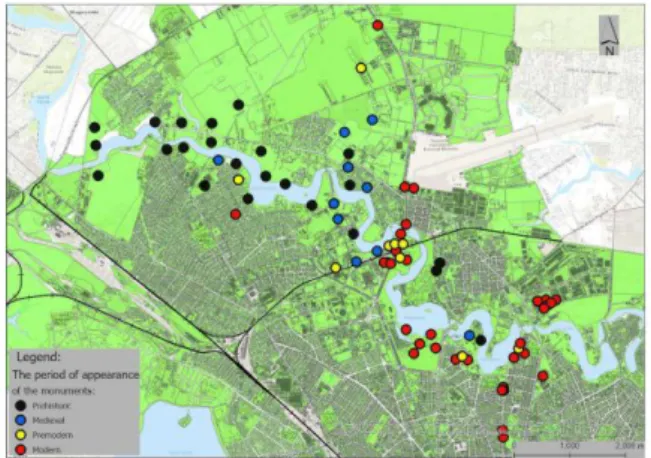 Fig. 4. Classification of historical monuments according to chronological criterion Source: data