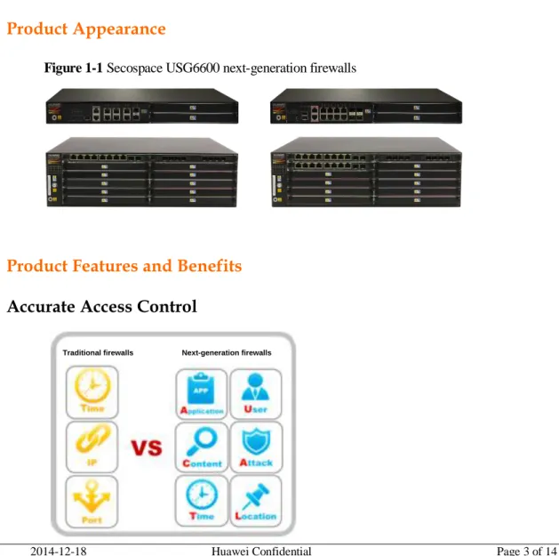 Figure 1-1 Secospace USG6600 next-generation firewalls 