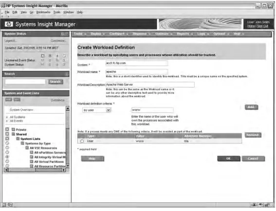 Figure 17-13 shows the third top-level view of the Virtualization Manager, which is the gWLM Shared Resource Domain view