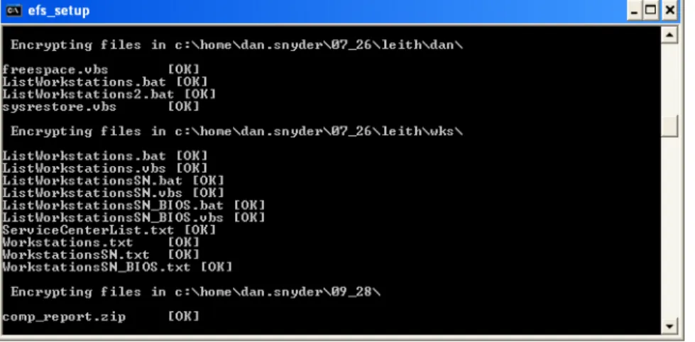 Figure 2.2.a – Encryption Screen 