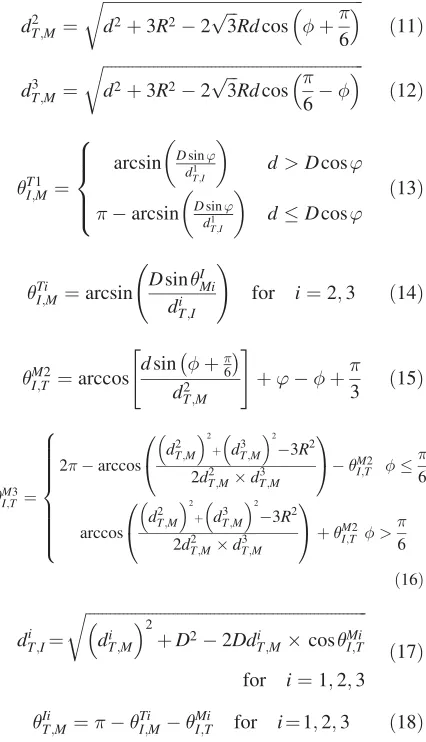 Figure 1, where the Mthe six corners of the hexagon. Let ¼ 6 DBF arrays are located at �M1; ¼ ’ and