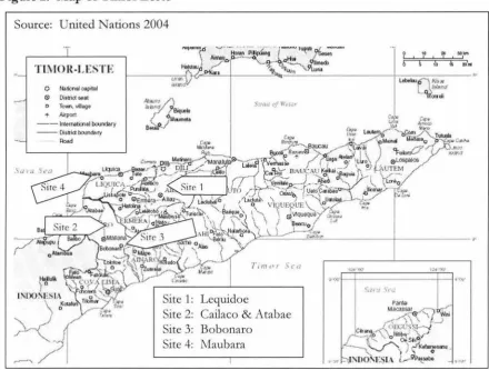 Figure 2: Map of Timor Leste 