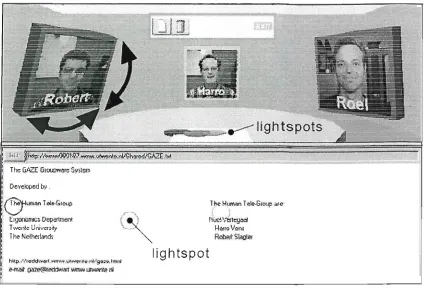 Figure 2.4, The interface to the GAZE system (from [Ver98]). 
