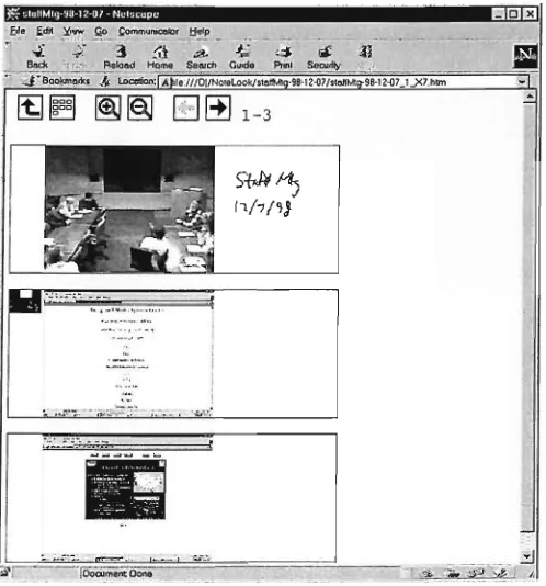 Figure 2.5, The Notelook 3.0 freehand annotation interface (from [Chi03]) 
