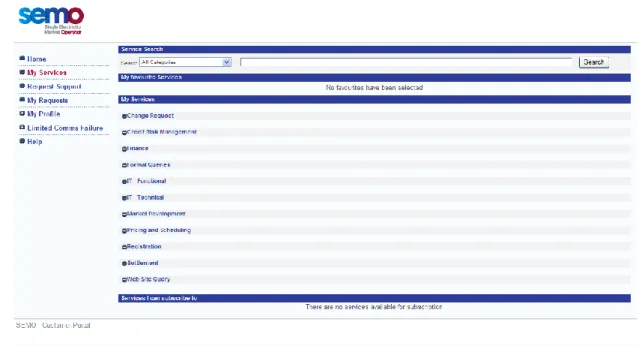 Figure 3: My Services Page 