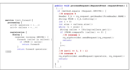 Fig. 7. Annotations for a language facet
