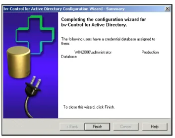 Fig. 27 bv-Control for Active Directory Configuration Wizard  – Summary Panel