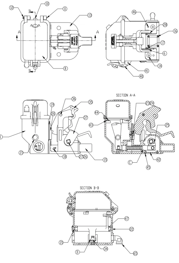 Figure 6-2.  Model 10A Switch Lock Part References