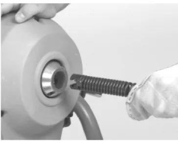 Figure 4 – Inserting Cable Into Front Of Machine