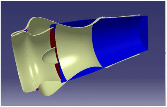 Fig. 2Longitudinal section through a typical failed nacelle model.