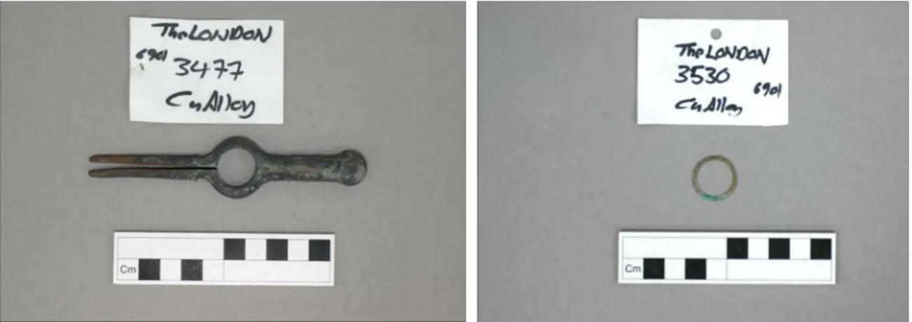Fig 14: SF3165: Sundial. Horizontal pocket  sundial with compass disc. Chapter ring with  folding gnomon over compass bowl with  coloured, heavily corroded glass, needle missing