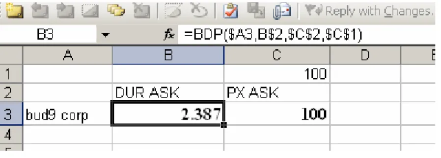 Figure 12 details the above formula, where the formula is entered into cell B3. 