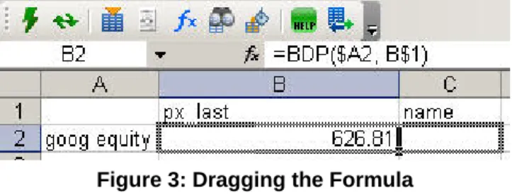 Figure 3: Dragging the Formula 