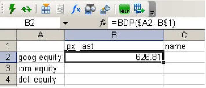 Figure 5: Multiple Securities with Multiple Fields 