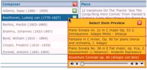 Figure 4. Info Views show information associated with a selected entity 