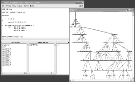 Fig. 3. ProB screenshot