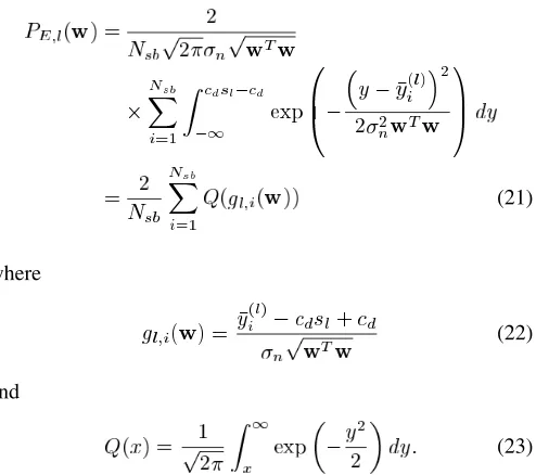 Fig. 1.Illustration of the symmetric distribution offunction ofM Yaround cs, 1 � l �, and the related decision boundaries