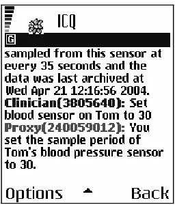 Figure 2: interface on phone 
