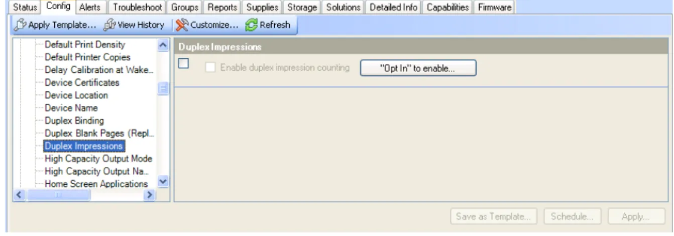 Figure 1 – Enabling Duplex Impressions 