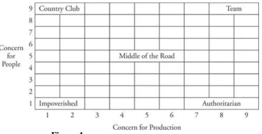 Figure 1  Blake-Mouton Managerial Grid. 