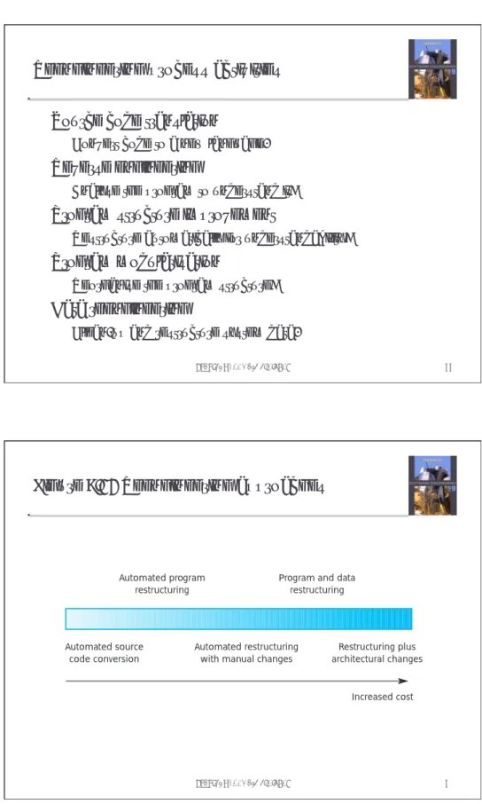 Figure 9.12 Reengineering approaches  