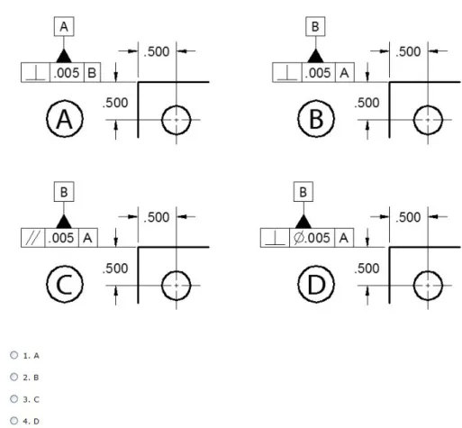 Figure 1. Example of an Online Test within WebCT Vista. 
