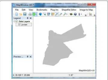 Figure 2 The “frmMain” in BAU OSGIS web site.